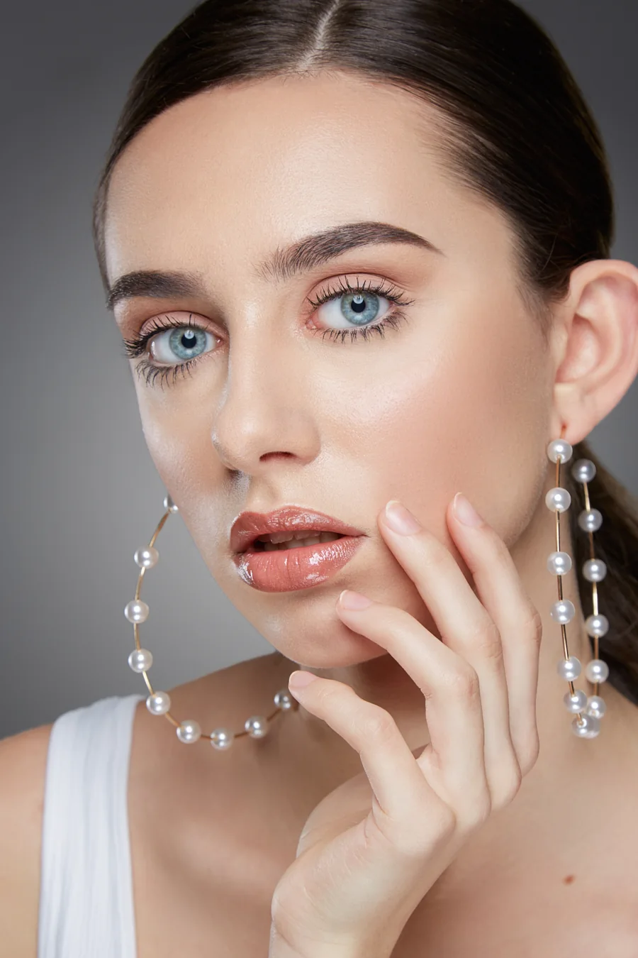 Sample of make-up prepared for production photography.