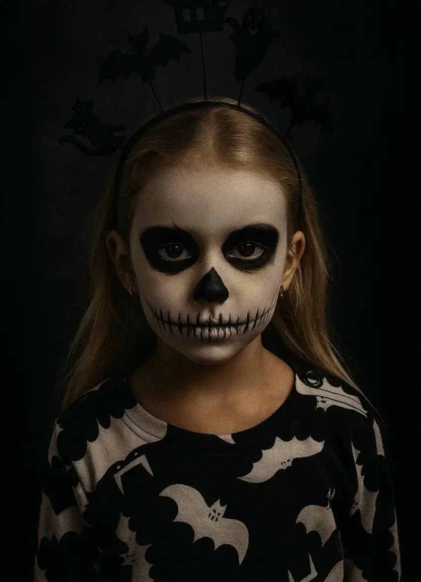 Vorführung von kreativem Halloween- und Spezialeffekt-Make-up 8.